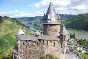 Overlooking castle Stahleck in Bacharach
